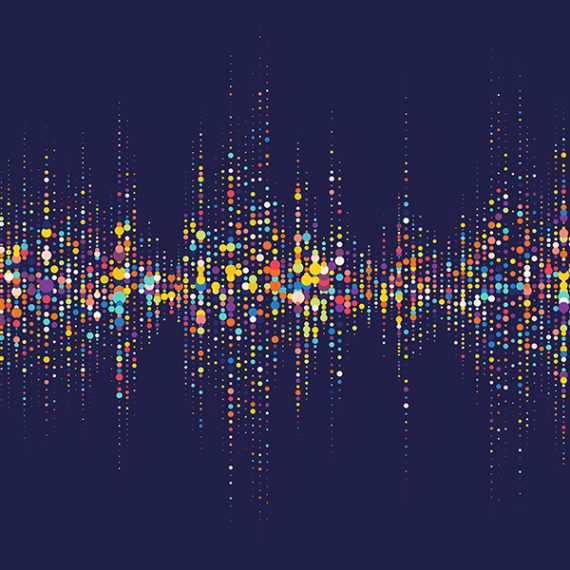 Sound wave abstract